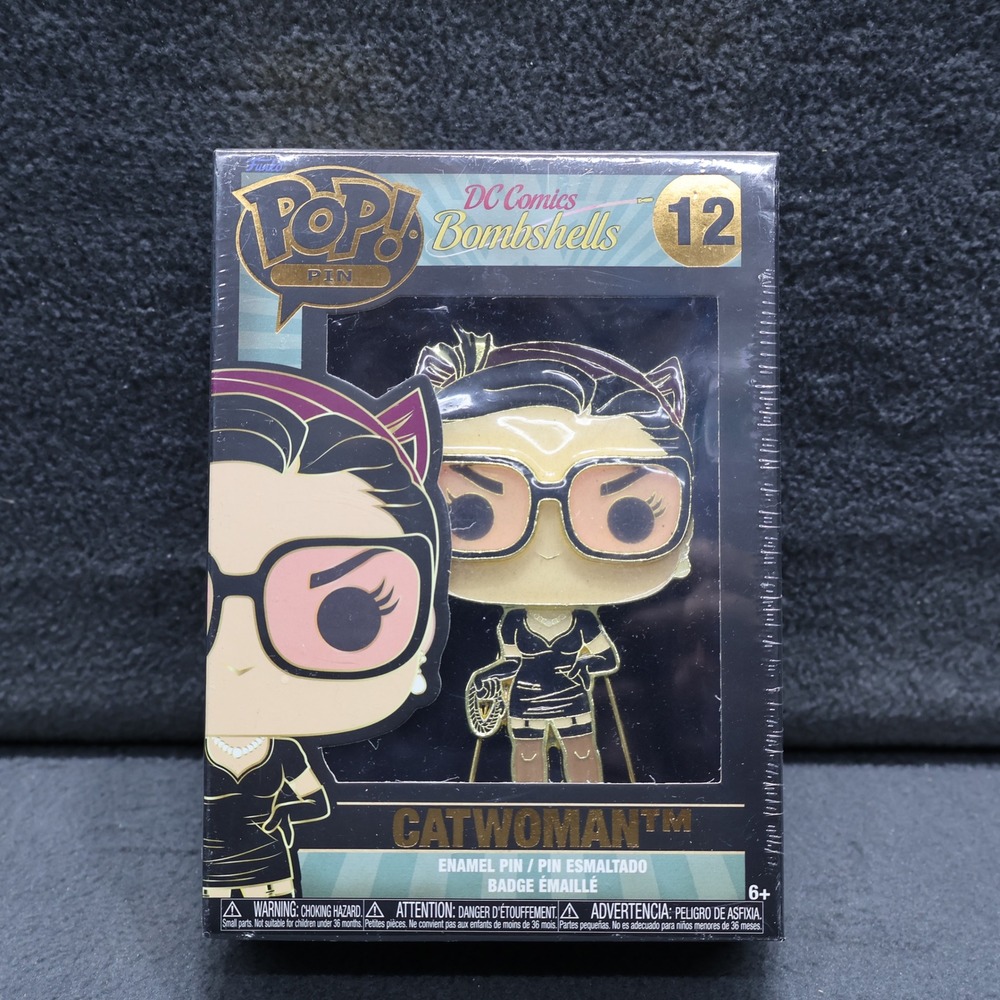 DC Comics Bombshells Catwoman Enamel Pin Funko POP! Pin #12 New in Box